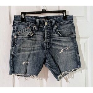 Rock Republic Distressed Denim Cutoff Shorts Button Fly Y2K Size 30 (Large)